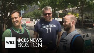 WBZTVs David Wade sizes up the competition as a Boston Celtics fan while in Dallas [upl. by Dez]