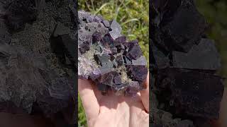 Purple Fluorite Is Just Classic Especially From Illinois gems crystals mining rocks [upl. by Ja]