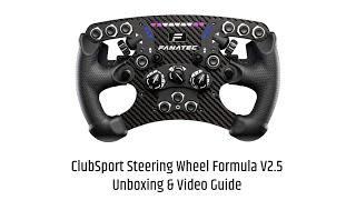 ClubSport Steering Wheel Formula V25 Unboxing amp Video Guide [upl. by Raybourne]