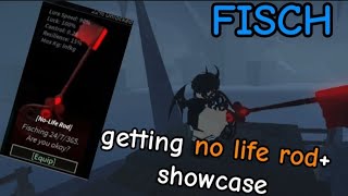 roblox FISCH getting nolife rodshowcase [upl. by Jason]