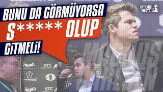 CARLSEN Hakeme Sinirleniyor quotSTİR OLUP GİTMELİYDİquot  Hatalı Hakem Kararı ve Kuraldışı Hamle [upl. by Karlik387]