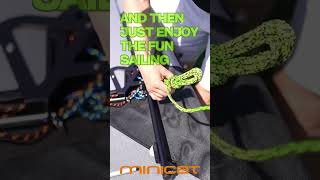 Instant sailing with Guppy shorts myminicat dinghysailing [upl. by Ruskin]