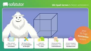 Würfel – Volumen und Oberfläche einfach erklärt – Mathematik 5 amp 6 Klasse [upl. by Bearnard]