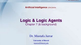 Logic and Logic Agents [upl. by Sacram]