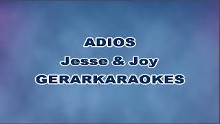 Adiós  Jesse amp Joy  Karaoke [upl. by Asille]