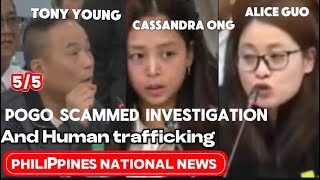 Alice Guo  Cassandra Li ONG  Tony Young POGO Scammed investigation by Congress45news foryoufyp [upl. by Haiasi]