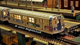 MTH MTA NYC Transit R17 Graffiti 5 Train Subway Set [upl. by Elia]