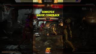 SONICFOX COMEBACK con HAVIK  Mortal Kombat 1 [upl. by Auqinehs]