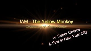 【超ハモリ 歌詞付き】JAM  The Yellow Monkey wpics in New York City Aki Cover Rocks [upl. by Neiviv]