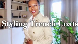 FOUR WAYS TO STYLE A TRENCH COAT FOR FALL [upl. by Hoon457]