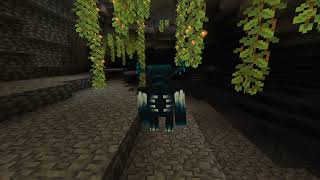 Warden Emerging amp Digging InGame Minecraft Java Edition [upl. by Htabmas]