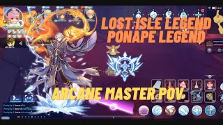 Ragnarok M  Arcane Master AA POV in Lost Isle and Comodo Legend 13F [upl. by Verdi]