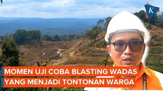 Uji Coba Blasting Wadas Jadi Tontonan Warga Sempat Khawatir [upl. by Trautman49]