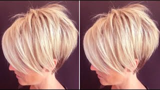 Short Pixie Haircuts for women  Asymmetrical Layered Bob Haircut Tips [upl. by Means858]