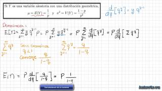 Video de la Distribucion Geométrica esperanza y varianza [upl. by Dasie141]