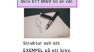 Skriv ett brev Sfi [upl. by Ihel]