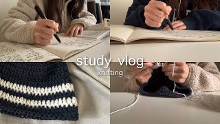 【study vlog】編み物 diary🧵｜3days2languagesknitting diary [upl. by Eleanora]