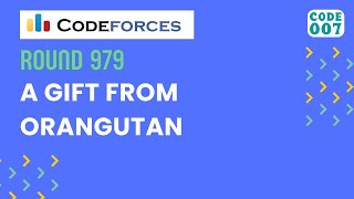 Codeforces Round 979 Div 2 Problem A A Gift From Orangutan [upl. by Cissie]