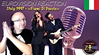 Italy 1997  REACTION AND ANALYSIS  Jalisse quotFiumi Di Parolequot  Eurovision Song Contest [upl. by Reldnahc]