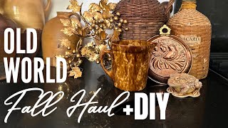 FALL THRIFT HAUL  DIY  OLD WORLD Home Decor [upl. by Nnitsuj]