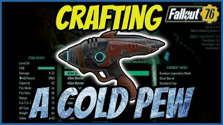 Fallout 76  Crafting the Coldest Pew Pew in The Known Galaxy the Alien Blaster [upl. by Murat]