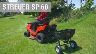 Streuer SP 60  Rasentraktor Zubehör  ALKO Gardentech [upl. by Jaymie502]