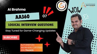 Logical Interview Questions 07  Password Match  Automation Anywhere 360  AI Brahma [upl. by Creedon]