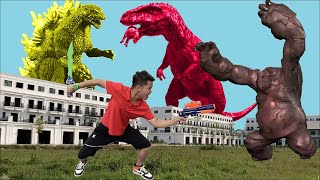 Do Do TV Khủng Long Bạo Chúa Godzilla Đại Chiến Quái Vật Bí Ngô Ngoài Đời Thật P8 [upl. by Dielle]