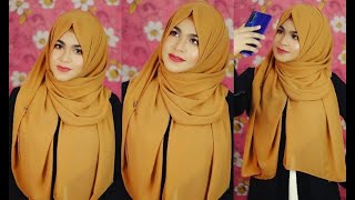 Without Inner Cap amp Full Coverage Chiffon Hijab Style  EP1 Chiffon Freak  MUNA [upl. by Gregson]