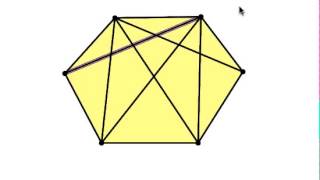 Counting the diagonals in a hexagon [upl. by Borg]