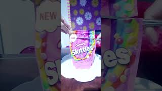 Taste The Rainbow Pink Skittles shorts asmr satisfying [upl. by Nylsor421]