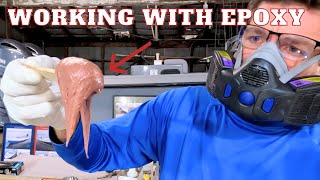 HOWTO MAKE FIBERGLASS and EPOXY SMOOTH and STRAIGHTDIY EPOXY [upl. by Fazeli]