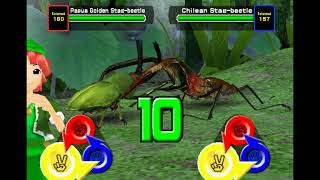 Mushiking Papua Golden Stage beetle gameplay [upl. by Carlos572]