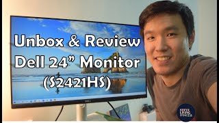 Dell 24quot Height Adjustable Display Monitor  S2421HS  Unbox amp Review  Work from home  Home office [upl. by Ainnat]