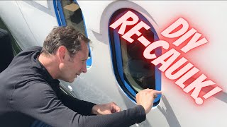 Navigator Yacht Boat Window Repairs  DIY How To ⚓ EP 25 [upl. by Maidie]