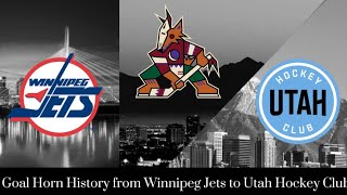 Goal Horn History of the Utah Hockey Club formerly the Arizona Coyotes [upl. by Booker]