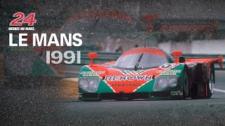 Mazda 787B pure sound 24 Hours of Le Mans 1991 [upl. by Hershell]