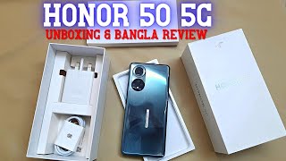 HONOR 50 5G Unboxing amp Review in Bangla  Honor 50 5G Bangla Review 2022  Price in Dubai UAE VS BD [upl. by Gabel]