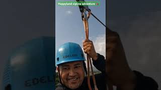 Zipline adventure in Happyland Nepal 🇳🇵subscribe nepal travel ytshorts adventure [upl. by Kinsman549]