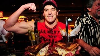 6lb Man vs Food Reuben Sandwich Challenge [upl. by Remle272]