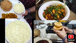 Tasty tasty aloo ke gutke purilucchi raita😋😋 [upl. by Kabab]