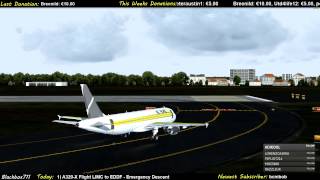 P3D FSLabs A320X  Emergency Descent on flight from Milano Malpensa to Frankfurt [upl. by Severen]