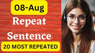 PTE Repeat Sentence August 2024  Most Repeated [upl. by Ivana]