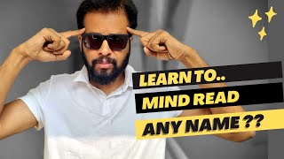 Mind Reading Any Name Without pen and paper   Mind reading magic tricks  Learn Magic Hindi [upl. by Airehs523]