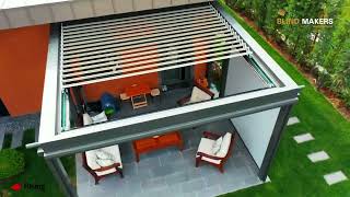 Retractable Louvred Roof System Freestanding [upl. by Tisha235]