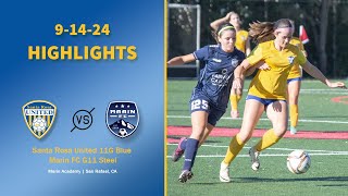 HIGHLIGHTS  91424 SRU vs Marin FC G11 Steel [upl. by Sanchez]