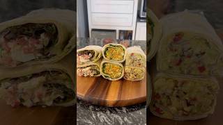 🌯3 OPCIONES DE RELLENOS DE WRAPS OVOLACTO VEGETARIANO Y VEGANO🌯 wraps rellenosdewraps [upl. by Loring]