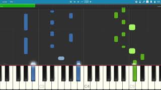 Hamza Namira  Fady Shewaya  حمزة نمرة  فاضي شوية  Synthesia  Piano Tutorial  BODO [upl. by Anileda]