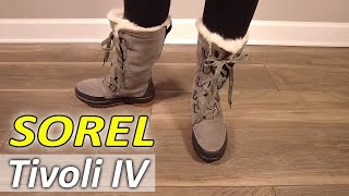 Sorel Womens Tivoli IV Tall Boot Review Waterproof Light Rain and Light Snow [upl. by Annayad]