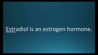 How to pronounce estradiol Estraderm Memorizing Pharmacology Flashcard [upl. by Jair973]